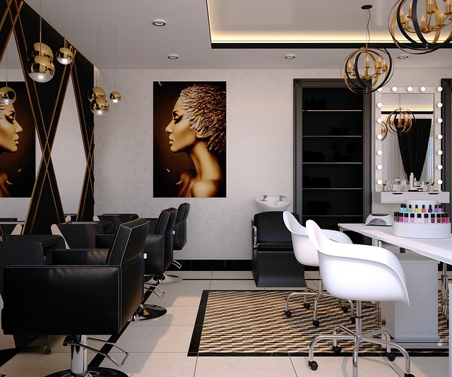 Pastel pet spa interior for calm dog grooming visits